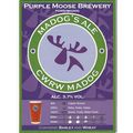 UNUSED PUMP CLIP FRONT - PURPLE MOOSE BREWERY (...