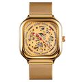 SKMEI 9184 Men Automatic Mechanical Watch Mesh ...