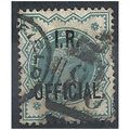 1901 O17 1/2d Blue-Green Inland Revenue Fine Us...