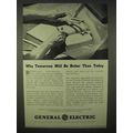 1937 General Electric Ad - Tomorrow Will Be Better