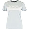 KARL LAGERFELD Logo Pale Blue T-Shirt BNWT (RAR...