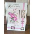 70th birthday card - Wishing you a happy 70th B...