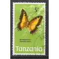 TANZANIA 1973 BUTTERFLY 5/- USED NYANDATATU USED