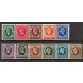 1934 Photogravure Set SG439-449 Mounted Mint . .