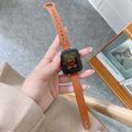 Double Studs Buckle Genuine Leather Strap Watch...