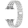 Five-beads Diamond Steel Replacement Strap Watc...