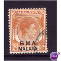 MALAYA 1945 2c ORANGE SG2 FINE USED