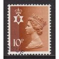 Great Britain Northern Ireland 10p Orange Brown...