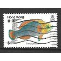 HONG KONG 1981 FISHES $2 PARROT FISH SG 398 FIN...
