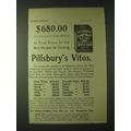 1900 Pillsbury's Vitos Wheat Food Ad - $680.00 ...