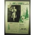1940 Sierra Pine Soap Ad - There's Rain This Month