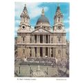 ST. PAUL'S CATHEDRAL LONDON . used vintage post...