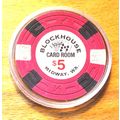 Block House $5. Casino Chip - Midway, Washingto...