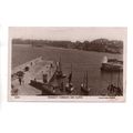 REAL PHOTO POSTCARD OF HARBOUR & CLIFFS NEWQUAY...