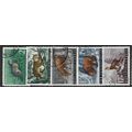 1954 5 different values - cancelled - ANIMAL
