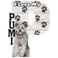 I Love My Pumi Fridge Magnet