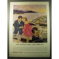 1960 Italian Line Cruise Advertisement - Sail Italian Line.. Let time fly