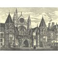 GRAND ENTRANCE TO THE NEW LAW COURTS 1872 Henry...