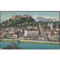 Salzburg vom Kapuzinerberg, 1911 - Jurischek AK
