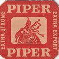 BEER MAT - UNITED CALEDONIAN BREWERIES - PIPER ...