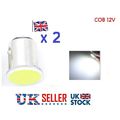 2 x BA9S T4W COB LED Bulb Light Lamp in White o...