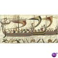 Bayeux Tapestry: detail: the Duke's ship lands ...