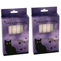Two Packs of 12 White Spell Candles