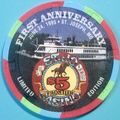 Frontier. $5 Casino Chip. St Joseph, MO. X01.