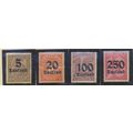 Germany Stamps Scott #O29 To O32, Mint Hinged