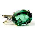 Russian Nanocrystal Emerald, 14KY Gold Pendant,...