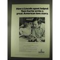 1972 Lincoln National Ad - Helped Tom Curtis Write