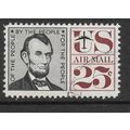 USA 1959 AIR 25c ABRAHAM LINCOLN SG A 1141 FINE...