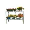 Outdoor Metal Shelving Unit Garden Potting Benc...