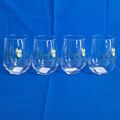 Royal Norfolk BLUE HYDRANGEA Stemless Wine Glas...