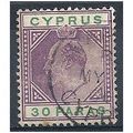 Cyprus 1902.SG51 30 paras Violet & Green Fine U...