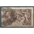1934 SG450 2/6d Chocolate Brown Seahorse Good U...