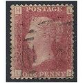 1858 SG43 1d Red Plate 95 Good/Fine Used "LH".