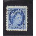 1954 canada queen elizabeth11 5c f/u sg467f