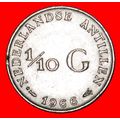 SILVER (1954-1970): NETHERLANDS ANTILLES ★ 1/10...