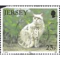 JERSEY, CAT, British Shorthair, green 1994, 23p