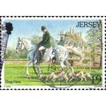JERSEY, Horseback, Drag Hunt, green 1996, 19p
