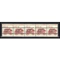 1898Ab 4c Stagecoach Fine MNH Dry Gum PNC 5/5 L...