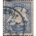 GERMANY, BAVARIA, Lions Rampant Emblem, blue 18...