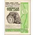 CONTINENTAL SUPPLY COMPANY 1930 oil wire lines ...