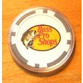 Bass Pro Shops Poker Chip Golf Ball Marker - Gray