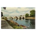 RICHMOND BRIDGE, RIVER THAMES.. unused vintage ...
