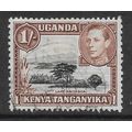 KENYA UGANDA & TANGANYIKA 1938 1s BLACK & BRN L...