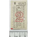 Vintage: ticket London Transport Buses 2d -55