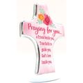 Praying for You Metal Freestanding Pink Floral ...