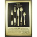 1961 Fraser's Piolgrim 5200 Flatware Advertisement - a classic pattern